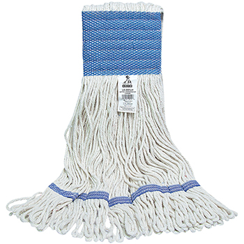 ABCO Cotton Looped End Wet Mop Heads, 24 oz, White, 5&quot; Headband