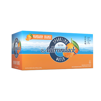 Adirondack Seltzer Water, Mandarin Orange, 12 oz., 8/PK
