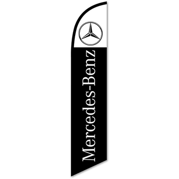 Auto Supplies Swooper Banner, Mercedes, Black