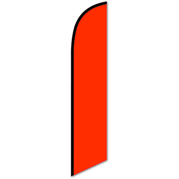 Auto Supplies Swooper Banner, Solid Orange