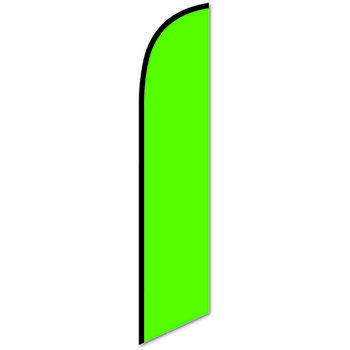 Auto Supplies Swooper Banner, Lime Green