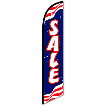 Auto Supplies Swooper Banner, Sale, Red/White/Blue