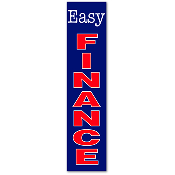 Auto Supplies Flat Top Swooper Banner, Easy Finance