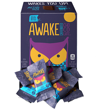 Awake Dark Chocolate Bites, 0.47 oz., 50/BX