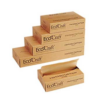 Bagcraft EcoCraft Interfolded Deli Paper 15&quot; x 10-3/4&quot;, Dry Wax, Natural, 6000/Case