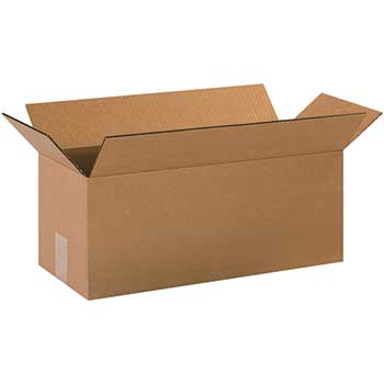 W.B. Mason Co. Long Corrugated boxes, 20&quot; x 8&quot; x 8&quot;, Kraft, 25/BD