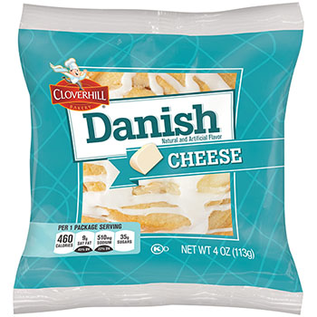 Cloverhill Cheese Danish Round, 4 oz., 6/BX