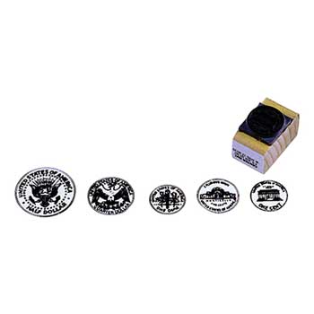 Center Enterprises Ready2Learn™ Coin Rubber Stamp Sets, Tails, 3/ST