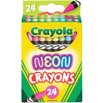 Crayola Neon Crayons, 24/PK