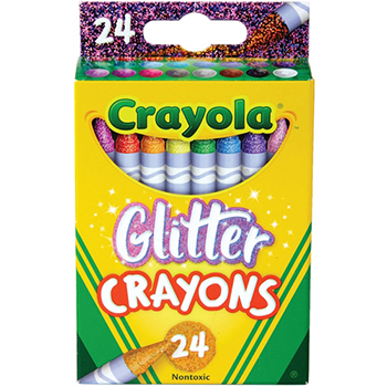 Crayola Glitter Crayons, 24/PK