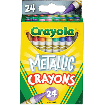 Crayola Metallic Crayons, 24/PK