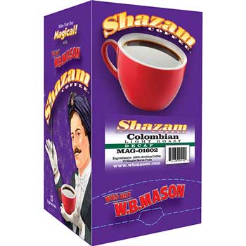 Shazam™ Coffee Pods, Colombian Decaf, 15/BX