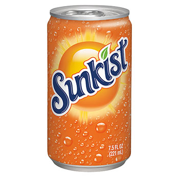 Sunkist Sunkist, Orange, Mini Can, 7.5 oz, 30/CS, 3/10 PK