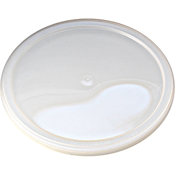 Fabri-Kal Flush Fill Deli Lid, Plastic, Round, Transparent, 500/Carton