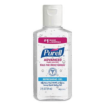 PURELL&#174; Advanced Gel Hand Sanitizer, 2 oz. Flip Cap Bottle, 24/CT
