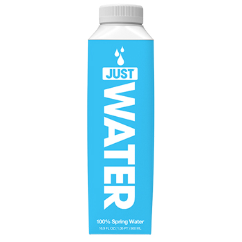 JUST&#174; Water Spring Water, 16.9 oz., 12/CS