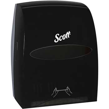 Scott Essential Manual Hard Roll Paper Towel Dispenser, 12.63&quot; x 16.13&quot; x 10.2&quot;, Black