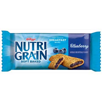 Nutri-Grain&#174; Cereal Bars, Blueberry, Indv Wrapped 1.3oz Bar, 16/BX