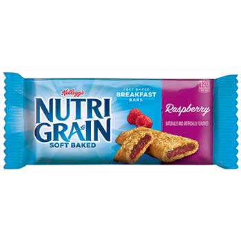 Nutri-Grain Cereal Bars, Raspberry, Indv Wrapped 1.3oz Bar, 16/BX