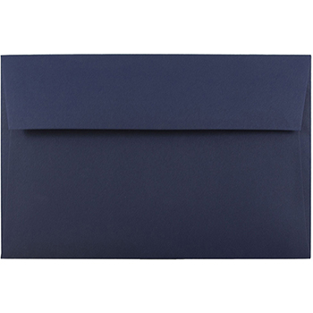 JAM Paper A10 Premium Invitation Envelopes, 6&quot; x 9 1/2&quot;, Navy Blue, 250/CT