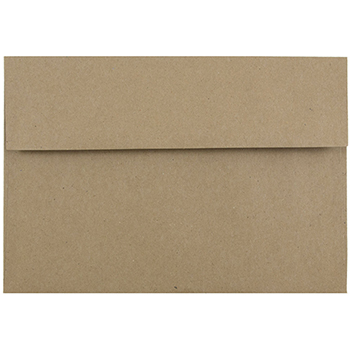 JAM Paper A8 Premium Invitation Envelopes, 5 1/2&quot; x 8 1/8&quot;, Brown Kraft Paper Bag, 250/CT