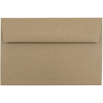 JAM Paper A9 Premium Invitation Envelopes, 5 3/4&quot; x 8 3/4&quot;, Brown Kraft Paper Bag, 250/CT