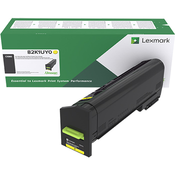 Lexmark 82K1UY0 Yellow Ultra High Yield Return Program Toner Cartridge for CX860