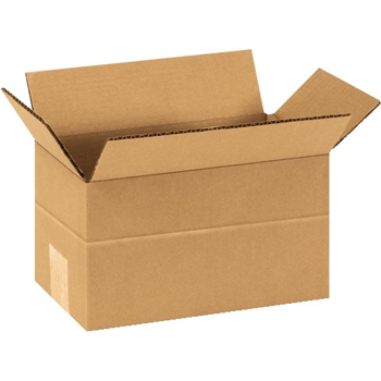 W.B. Mason Co. Multi-Depth Corrugated Boxes, 9&quot; x 5&quot; x 5&quot;, Kraft, 25/Bundle