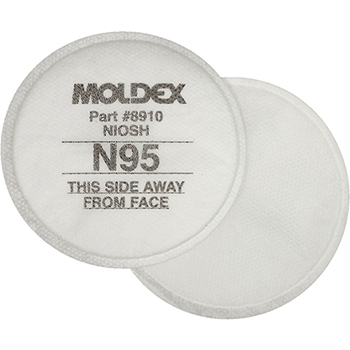 Moldex 8910 N95 Particulate Filter for all Moldex Reusable Respirators, 5 PR/BG