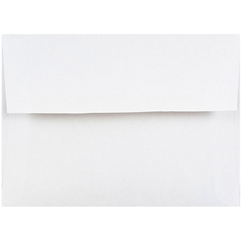 JAM Paper A2 Invitation Envelopes, 4 3/8&quot; x 5 3/4&quot;, White, 25/PK