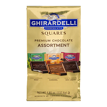 Ghirardelli Chocolate Squares Premium Assortment, 4.85 oz, 3 Pack