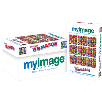 myimage Heavy Color Copy Paper, 100 Bright, 24 lb, 11&quot; x 17&quot;, White, 500 Sheets/Ream, 5 Reams/Carton