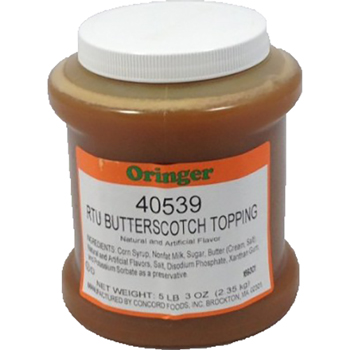Oringer Butterscotch RTU Topping, 64 oz., 3/CS