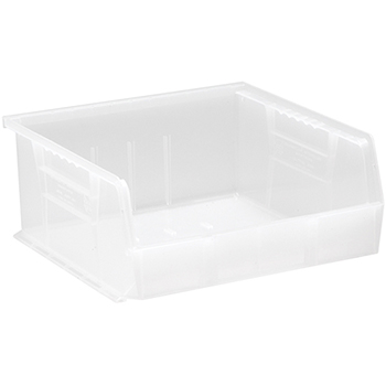 Quantum Storage Systems Ultra Stack &amp; Hang Bins, 10-7/8&quot;, x 11&quot;, x 5&quot;, Clear, 6/CT