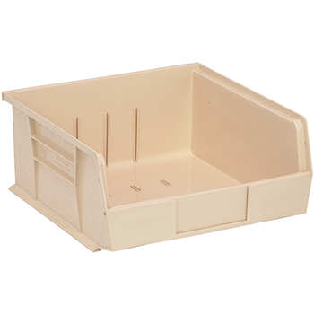 Quantum Storage Systems Ultra Stack &amp; Hang Bins, 10-7/8&quot;, x 11&quot;, x 5&quot;, Ivory, 6/CT