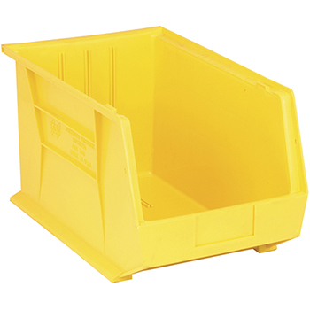 Quantum&#174; Storage Systems Ultra Stack &amp; Hang Bins, 18&quot;, x 11&quot;, x 10&quot;, Yellow, 4/CT