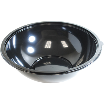 Chef&#39;s Supply Plastic Bowl, 160 oz., Black Sabert, 50/CS