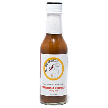 Silly Chilly Hot Sauce Serrano and Chipotle Pepper, Hot 5 oz., 12/CS