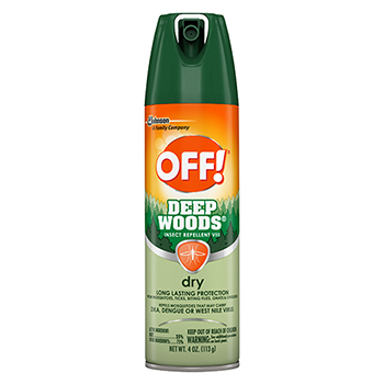 OFF!&#174; Deep Woods Dry Insect Repellent, 4oz, Aerosol, Neutral, 12/Carton