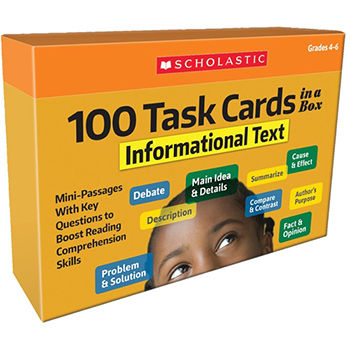 Scholastic 100 Task Cards in a Box: Informational Text