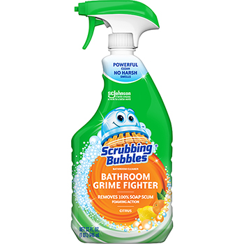 Scrubbing Bubbles Multi-Surface Bathroom Cleaner, 32 oz. Spray Bottle, Fresh Citrus Scent, 8/CT