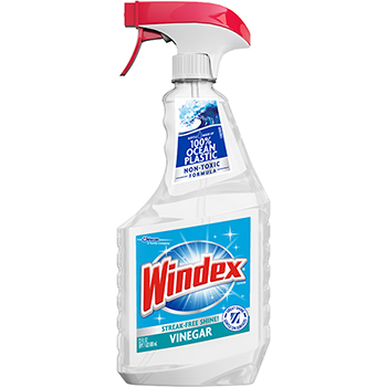 Windex Multi-Surface Vinegar Cleaner, 23oz. Spray Bottle, Original Scent, 8/CT