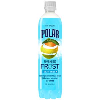 Polar Frost Sparkling Water, Arctic Twist, 17 oz., 12/CS