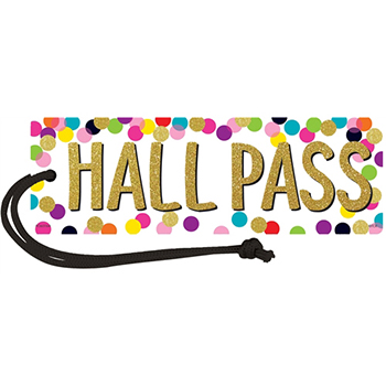 Teacher Created Resources Confetti Magnetic Hall Pass, 1/EA
