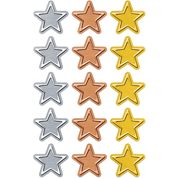 TREND Metal™ Stars superShapes Stickers, 20/PK