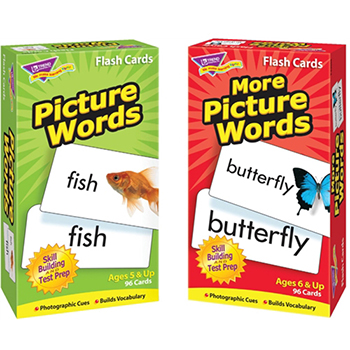 TREND Picture Words Skill Drill Flash Cards Assortment, 2/PK