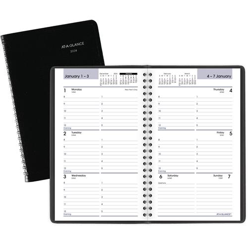 AT-A-GLANCE DayMinder Block Format Weekly Appointment Book, 4 7/8