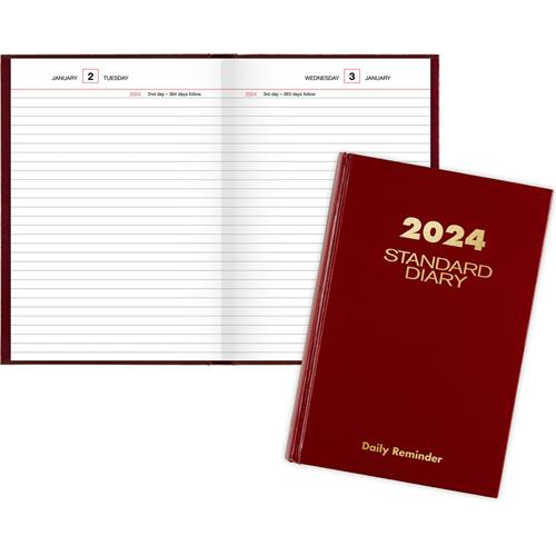 AT-A-GLANCE 2020 Standard Diary Daily Reminder Planner Red SD38713 5 x 7-1/2 Small 