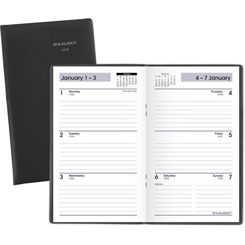 3-5/8 x 6-1/16 AY4810 DayMinder AT-A-GLANCE 2018-2019 Academic Year Weekly Planner Color Will Vary Pocket 
