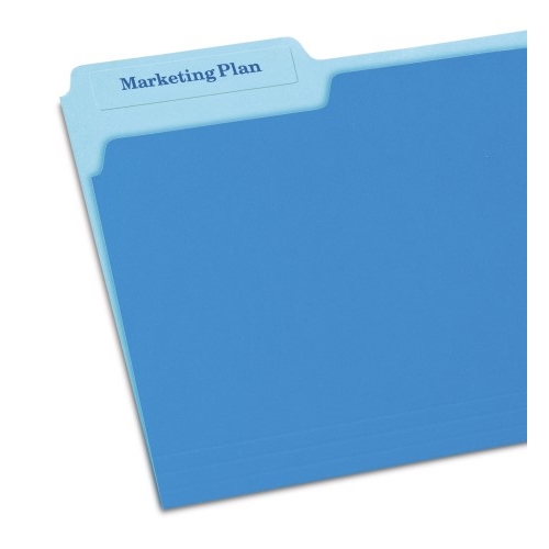 Avery® File Folder Labels, Permanent Adhesive, Clear, 2/3" x 3 7/16